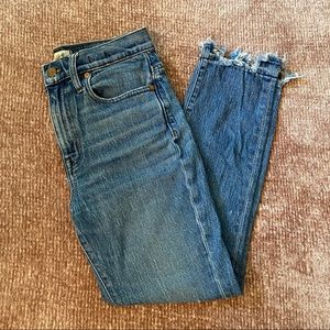 Madewell high-rise slim boyjean in Melbourne wash